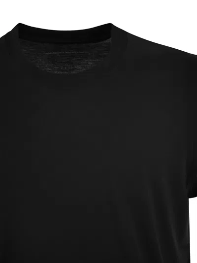 Majestic Short-sleeved T-shirt In Lyocell And Cotton
