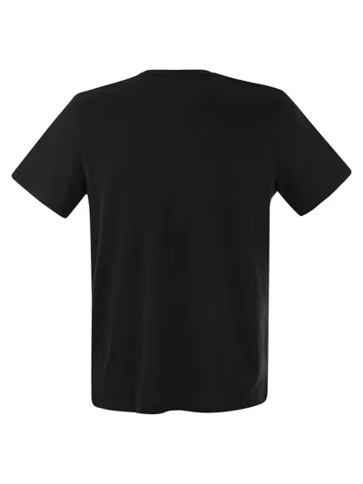 Majestic Short-sleeved T-shirt In Lyocell And Cotton