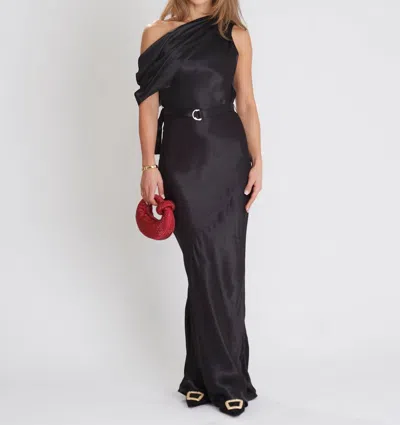 Shop Karina Grimaldi Angelique Midi Dress In Black