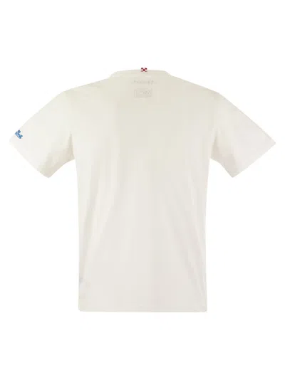 Shop Mc2 Saint Barth Austin T Shirt With Embroidery On Chest Algida Limited Edition