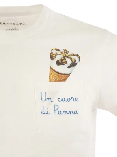 Shop Mc2 Saint Barth Austin T Shirt With Embroidery On Chest Algida Limited Edition