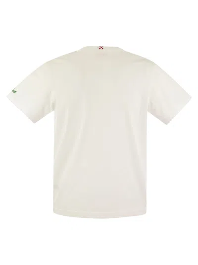 Shop Mc2 Saint Barth Portofino T Shirt With Chest Embroidery