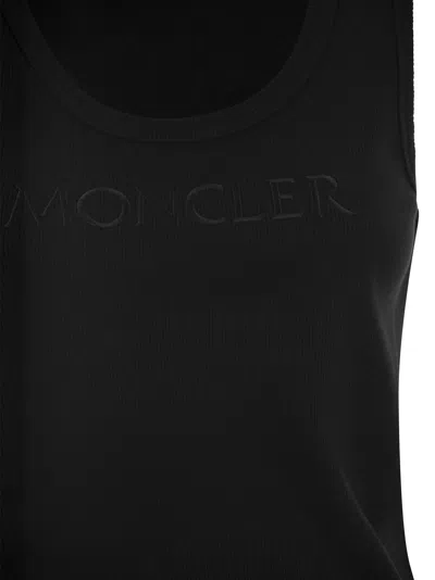 Shop Moncler Logo Embroidered Sports Vest