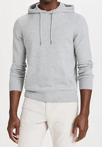 Shop Faherty Jackson Sweater Hoodie In Grey Cliff Heather In Multi