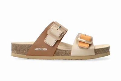 Mephisto Madison Women's Lucite Buckle Slide In Platinum Marcy In Multi