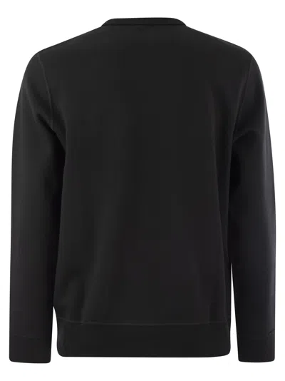 Polo Ralph Lauren Black Cotton Sweatshirt With Iconic Pony Logo