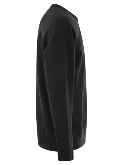 Polo Ralph Lauren Black Cotton Sweatshirt With Iconic Pony Logo