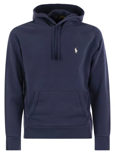 Polo Ralph Lauren Hooded Sweatshirt Rl In Blue