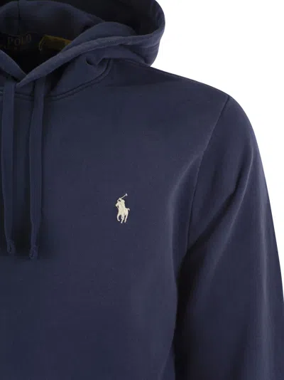Polo Ralph Lauren Hooded Sweatshirt Rl In Blue