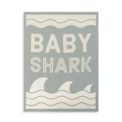 Demdaco Baby Shark Woven Blanket In Nursery Keepsake