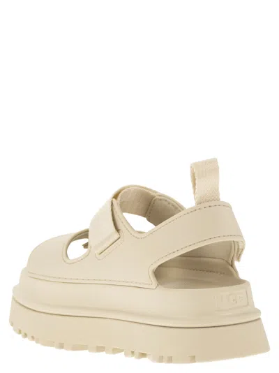 Ugg Rubber Sandals With Embossed Logo In Multi