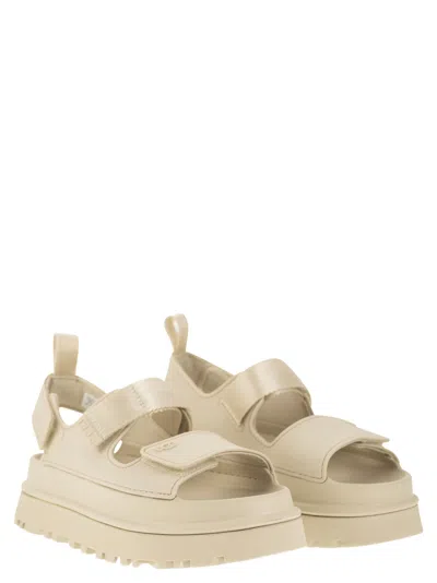 Ugg Rubber Sandals With Embossed Logo In Multi