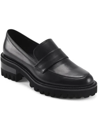 Shop Aerosoles Ronnie Womens Leather Loafers In Black