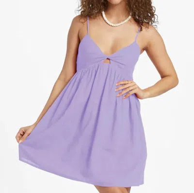 Shop Billabong Twist Dress In Lavender In Purple