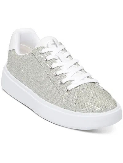 Shop Cole Haan Gc Daily Sneaker Womens Glitter Man Made Casual And Fashion Sneakers In Silver