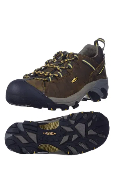 Shop Keen Men's Targhee Ii Low Hiking Shoes In Cascade Brown/golden Yellow In Multi
