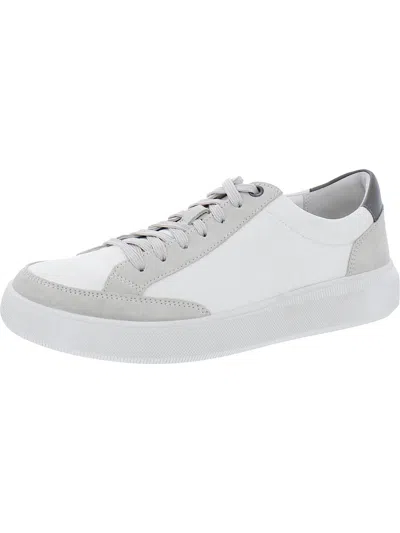 Shop Vince Mason Mens Canvas Lace-up Casual And Fashion Sneakers In White