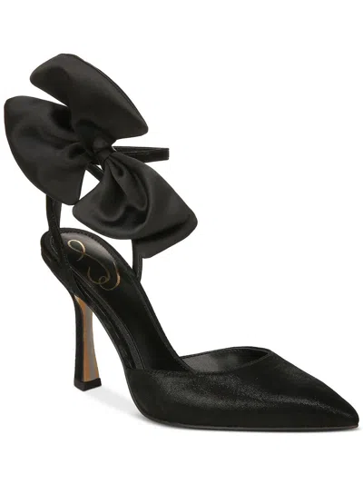 Shop Sam Edelman Halie 2 Womens Ankle Strap Stiletto In Black