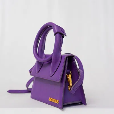 Pre-owned Jacquemus Le Chiquito Noeud Purple Bag