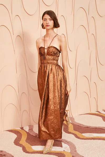 Shop Ulla Johnson Seraphina Dress In Copper
