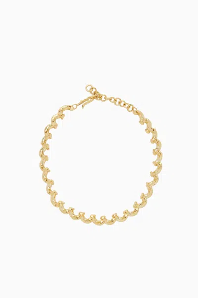 Shop Ulla Johnson Vine Chain Necklace In Brass