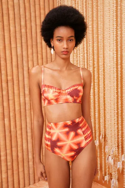 Shop Ulla Johnson Zahara Bikini Top In Sunburst
