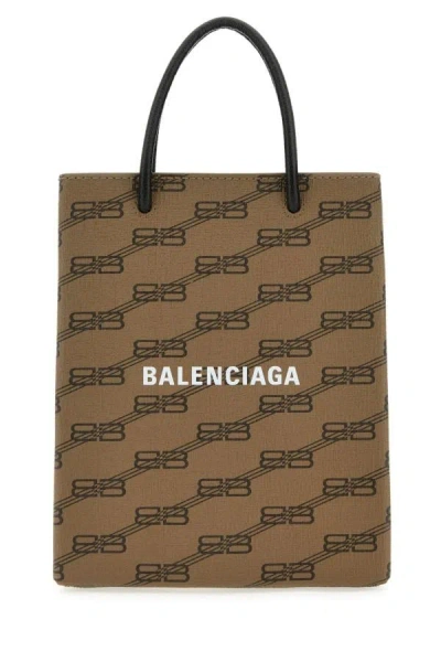 Balenciaga Bb Monogram-print Tote Bag In Multicolor