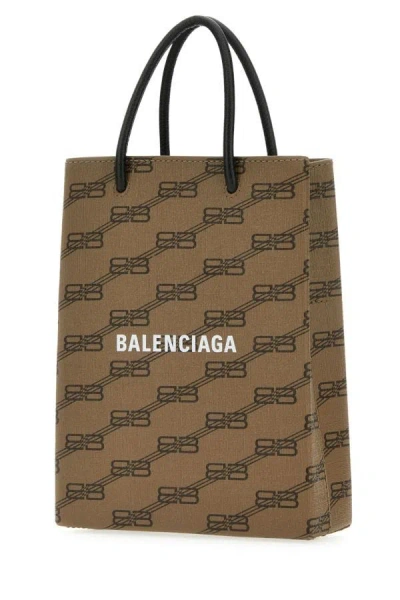 Balenciaga Bb Monogram-print Tote Bag In Multicolor