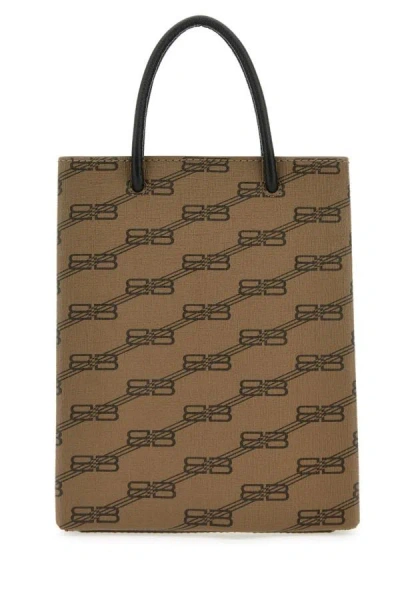 Balenciaga Bb Monogram-print Tote Bag In Multicolor