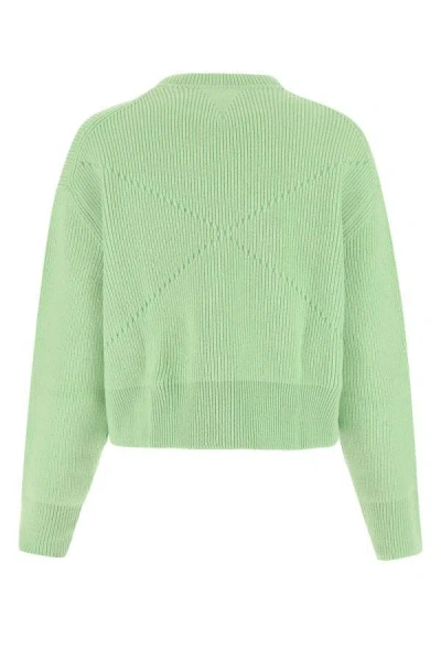 Shop Bottega Veneta Woman Pastel Green Stretch Cashmere Blend Sweater