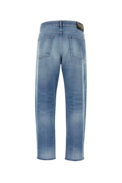 Shop Gucci Man Denim Jeans In Blue