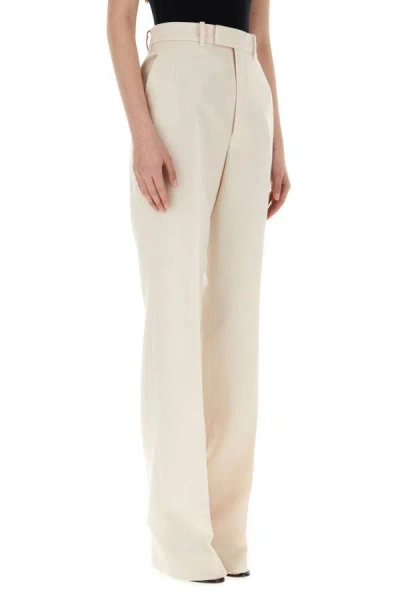 Shop Gucci Woman Ivory Crepe Pant In White