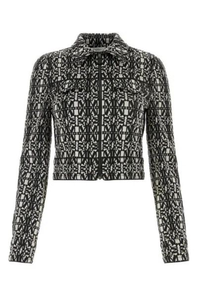 Shop Max Mara Woman Embroidered Jersey Tony Jacket In Multicolor