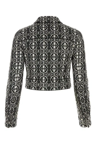 Shop Max Mara Woman Embroidered Jersey Tony Jacket In Multicolor