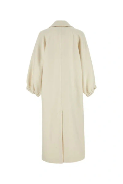 Shop Max Mara Woman Ivory Cashmere Zaffo Coat In White