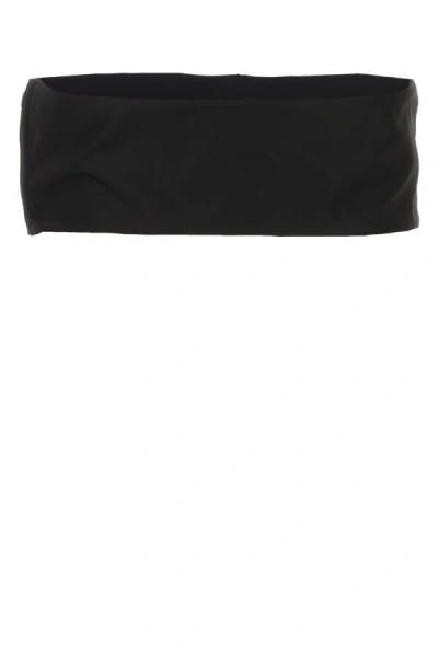 Shop Prada Woman Black Re-nylon Crop-top