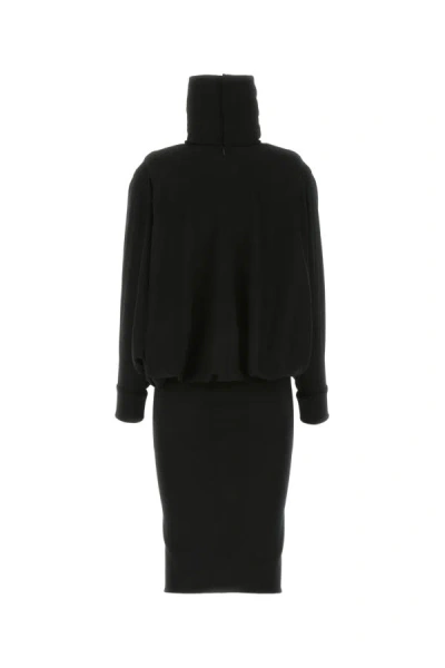 Shop Saint Laurent Woman Black Wool Dress