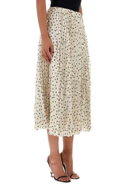 Saint Laurent Printed Georgette Mini Skirt In Multicolor