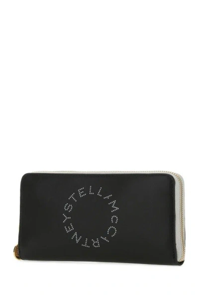 Stella Mccartney Alter Nappa Continental Wallet In Black