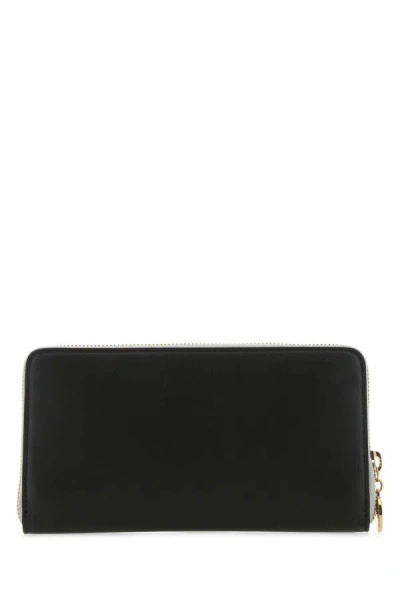 Stella Mccartney Alter Nappa Continental Wallet In Black