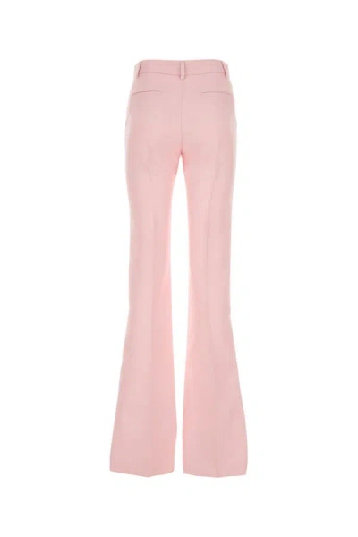 Shop Valentino Garavani Woman Pastel Pink Crepe Pant