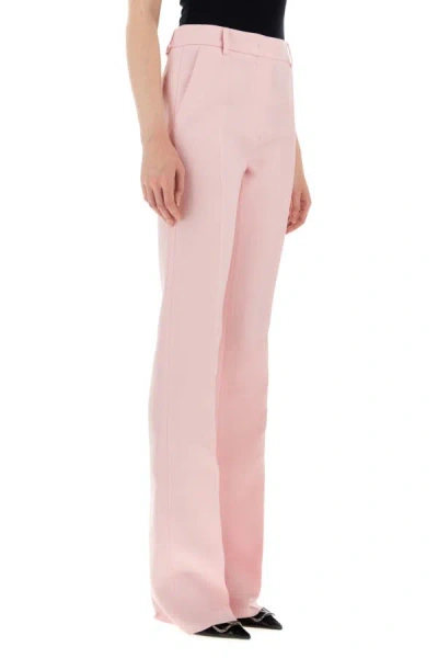 Shop Valentino Garavani Woman Pastel Pink Crepe Pant