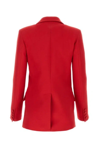 Shop Valentino Garavani Woman Red Wool Blend Blazer