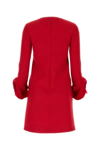 Shop Valentino Garavani Woman Red Wool Blend Dress