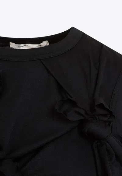 Shop Comme Des Garçons All-over Bow-applique Sleeveless Top In Black