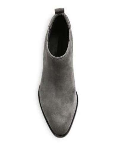 Shop Alexander Wang Kori Suede Tilt-heel Booties In Mink