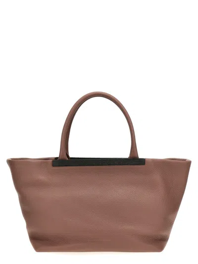 Shop Brunello Cucinelli 'monile' Shopping Bag In Multicolor