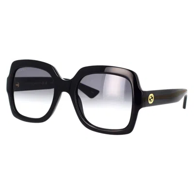 Gucci Gg1235s 001 Butterfly Sunglasses In Black
