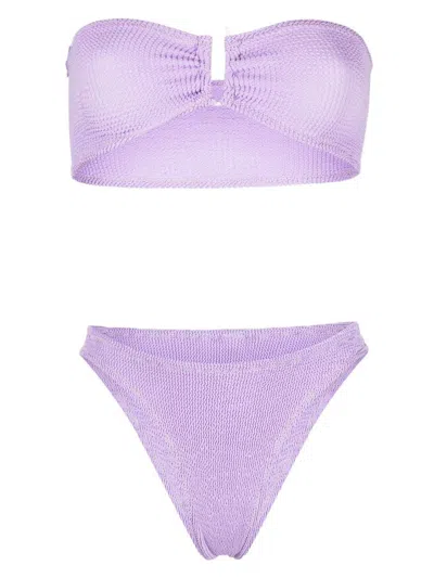 Shop Reina Olga Ausilia Bikini Set In Lilac