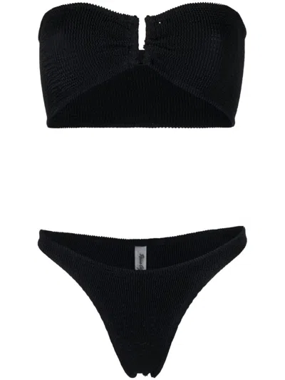 Shop Reina Olga Ausilia Bikini Set In Black